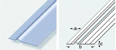 Colar de tubo de alumínio longo. AXBXC: 11.5x65.5x1,5 mm LG. 1 m. Máxima qualidade, mínimo esforço. Angola-Materiais.shop simplifica suas compras de materiais de construção.