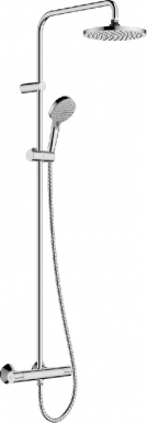 Coluna de chuveiro 200 Varnish de mistura 1Jet EcoSmart 9 l/min com o mixer termostático do chuveiro. Conectando profissionais a soluções de construção de elite. Angola-Materiais.shop.