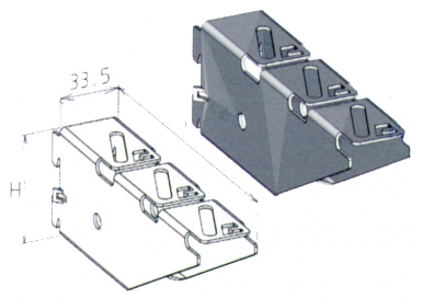 Pandard Console C40 plural LG. 150 mm H. 59,6 mm cap. 95 Dan/Contras. Seu parceiro estratégico em materiais de construção. Angola-Materiais.shop.