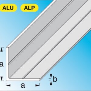 Cornière Igual alumínio cru AXB: 29.5X2.4 mm LG. 1 m. Construindo Angola, um material de cada vez. Angola-Materiais.shop.