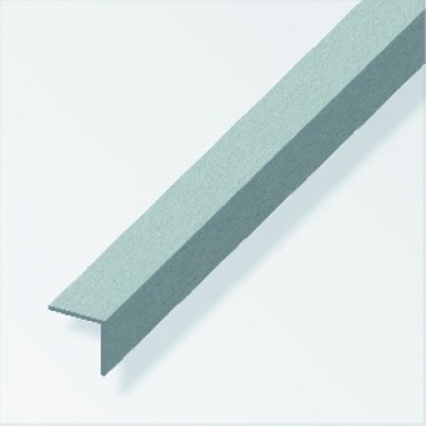 ALU Igual ângulo. Escovado diminuído. 30 mm th. 2,5 mm LG. 2,5 m. Materiais de construção de primeira linha, disponíveis agora na Angola-Materiais.shop. Entrega em todo o país.