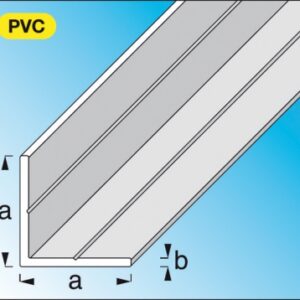 Cornière Equal PVC (rígido) branco Dim. AXB: 15.5x1,5 mm LG. 1 m. Descubra a excelência em materiais de construção. Angola-Materiais.shop, sua referência em hardware e ferramentas.