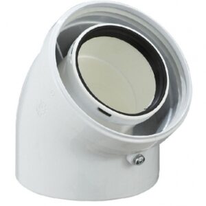Cotovelo 45 ° - Ø 60/100 mm. Angola-Materiais.shop fornece materiais industriais e hardware premium. Confie em nós para todas as suas necessidades de construção.