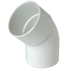45 ° mf Ø 80 cotovelo para ficar por 25 - cores brancas. A revolução dos materiais de construção está aqui. Angola-Materiais.shop.