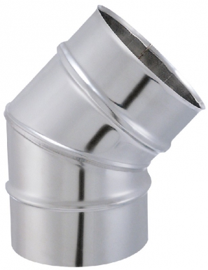 Cotovelo 45 ° Tiral aço inoxidável 2 partes soldadas 304 - Ø 153 mm. Materiais de construção que fazem a diferença. Angola-Materiais.shop, sua escolha inteligente.