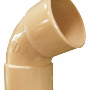 Cotovelo a 67 ° 30 ff Ø 80 para grudar na calha de 25 - cor de areia. Sua construção, nossa missão. Angola-Materiais.shop entrega em todo o país.