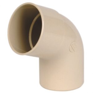 Cotovelo a 67 ° 30 mf Ø 80 para grudar na calha de 25 - cor de areia. Materiais de construção que fazem a diferença. Angola-Materiais.shop, sua escolha inteligente.