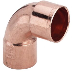 90 ° Cotovelo de cobre pequeno raio feminino duplo - Ø 8. Tecnologia, qualidade e performance em sintonia. Angola-Materiais.shop.