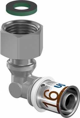 90 ° cotovelo para crimpar com porca livre de 16x3/4 ". Seu parceiro estratégico em materiais de construção. Angola-Materiais.shop.