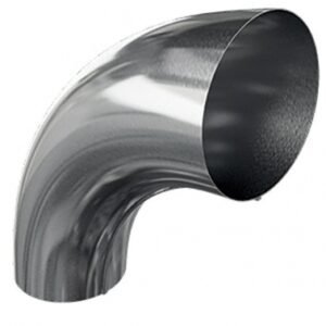 Cotovelo curvo a 90 ° Ø 80 para calha de 25 - zinco. Construindo sonhos com os melhores materiais. Angola-Materiais.shop.