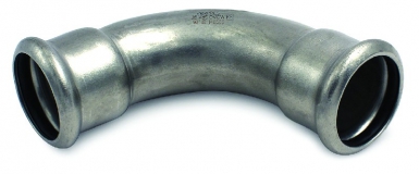 Cotovelo de aço inoxidável 90 ° FF Ø 88,9 mm raio 1,2 de L 182 mm z 122 mm. Soluções inteligentes para construtores inteligentes. Angola-Materiais.shop.