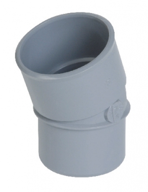 Cotovelo masculino-feminino 20 ° Ø 63 Evacuation Series para grudar em tubo de PVC rígido. Construa com inteligência, construa com Angola-Materiais.shop.