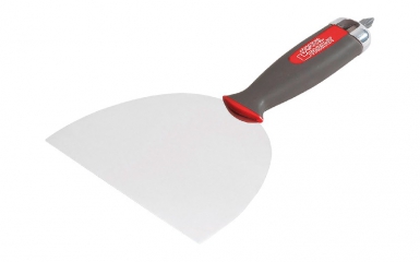 Faca de plataforma de manga bi -matière com ponta de parafuso - lâmina de aço inoxidável em aço inoxidável - 15 cm. Soluções completas, resultados extraordinários. Angola-Materiais.shop.