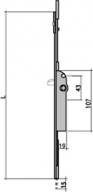 Cremana de apoio de cabeça F15 - Long. 979 mm - D 600 mm. Soluções completas para construção, reforma e manutenção. Angola-Materiais.shop entrega em todas as províncias.