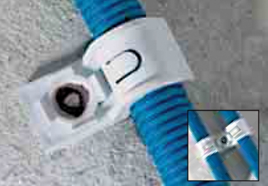 Gancho de plástico simples cuspe p -clip Ø 20 - para bainhas de piso - caixa de 100. Tecnologia e qualidade reunidas em um só lugar. Angola-Materiais.shop.