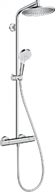 Coluna do chuveiro de Crometta 240 1Jet EcoSmart com misturador termostático - Chrome. Bem-vindo à Angola-Materiais.shop, a sua loja online definitiva para materiais de construção e ferramentas. Explore nossa ampla gama de produtos de construção, hidráulica e elétrica.