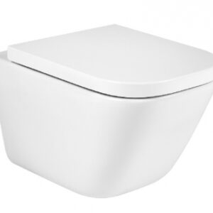 Tigela de vaso sanitário suspenso a lacuna sem aro - adiamento silencioso. Construção inteligente começa aqui. Angola-Materiais.shop, sua fonte confiável de materiais profissionais.
