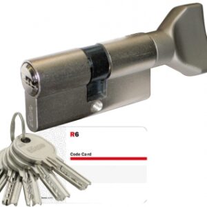 Botão de perfil europeu Cilindro 6 pinos (30bx30) Aço inoxidável 5 chaves reversíveis. Profissionais da construção escolhem Angola-Materiais.shop. Porque a qualidade faz a diferença.