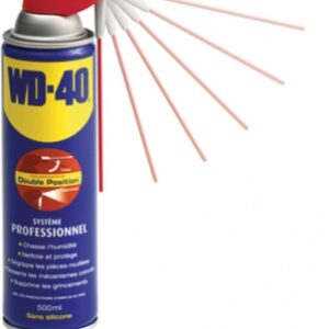 Aterro W.D.40 Sistema Profissional 5 Funções: Tumble, Antiidade, Anti -Corrosão, Lubrificante e Limpador de Posição Dupla - 500 ml. Inovação que constrói futuros. Angola-Materiais.shop.
