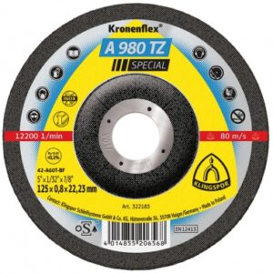 Disco a 980 a ser interrompido para metais, Ø 125 x 0,8 mm. Materiais que inspiram, construções que impressionam. Angola-Materiais.shop.