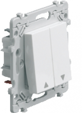 Double para frente e para trás, obturador 10A 250 V Conexão Sanvis-Pure White Color. Transformando ideias em realidade com materiais de primeira. Angola-Materiais.shop.