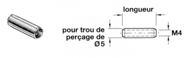 Soquete liso Ø Rosca de 5 mm M4 LG. 30 mm. Angola-Materiais.shop está dedicada a fornecer materiais de construção e hardware de primeira classe. A sua satisfação é a nossa prioridade.