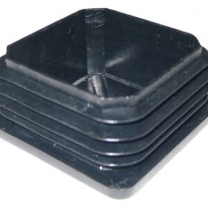 FuCing de encaixe para tubo quadrado de plástico preto 60x60mm. Seu parceiro estratégico em materiais de construção. Angola-Materiais.shop.