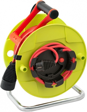 Stand Reel. SM1 JARDI -40 - 1P 2P+T 16A, 40 M, H05VV -F 3G1.5 - Ø 260 mm. Construção inteligente começa aqui. Angola-Materiais.shop, sua fonte confiável de materiais profissionais.
