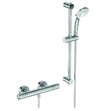 Okyris - Conjunto de chuveiro termostático Chrome. Materiais de construção de ponta, preços acessíveis. Bem-vindo à Angola-Materiais.shop.
