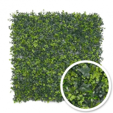 Ivy de folhagem artificial - garantida 10 anos anti -fogo e anti -V - 1 m2 placa. Materiais que inspiram, construções que impressionam. Angola-Materiais.shop.
