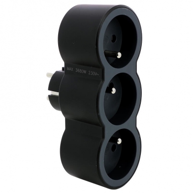Folha de triplite com 3 fachada com terra 16a 3680w - cinza preto e escuro. Simplifique seus projetos de construção com Angola-Materiais.shop. Temos tudo o que você precisa, entregue na sua porta.