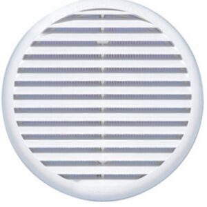 Grade de aeração redonda de plasta. Av branco. Moust. Ø Int. 40 a 80 mm s = 40 cm2. Compre materiais hidráulicos e elétricos duráveis na Angola-Materiais.shop. Estamos comprometidos com a excelência.
