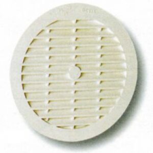 Grade redonda de ventilação Ø 135 mm para tubos de cimento de fibra com moustiq. BRANCO. Materiais de construção que fazem a diferença. Angola-Materiais.shop, sua escolha inteligente.