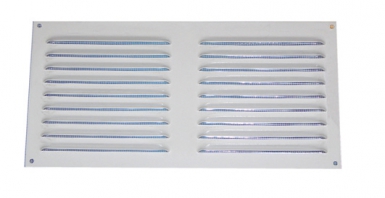 Grade de metal com isqueiros de alumínio. Av branco. Moust. LXH: 300x150 mm Surf. 77 cm2. Angola-Materiais.shop: Onde profissionais da construção encontram as melhores ferramentas e materiais.