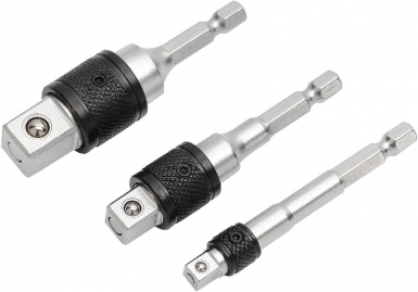Conjunto de 3 adaptadores de chave de fenda de travamento. Entrega rápida e confiável em todas as cidades de Angola. Angola-Materiais.shop, a sua solução completa para materiais de construção.