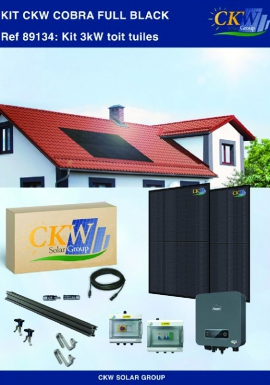 Telhado de tuile de kit de 3kw preto de cobra preta. Na Angola-Materiais.shop, trazemos-lhe ferramentas industriais e hardware premium. Compre connosco para soluções duráveis e eficientes.