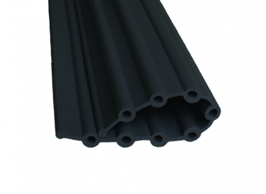 Kit CPLT Porta Junta 1 selo estreito L100 e 1 vedação grande L250 - Altura 2050 mm - cor preta. Materiais de construção sob medida para cada projeto. Angola-Materiais.shop, sua solução personalizada.