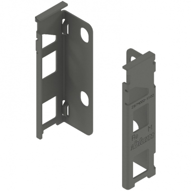 Adaptador traseiro de madeira de Legrabox, altura m (106 mm), direita + esquerda - cor cinza fosco. Materiais de construção que fazem a diferença. Angola-Materiais.shop, sua escolha inteligente.