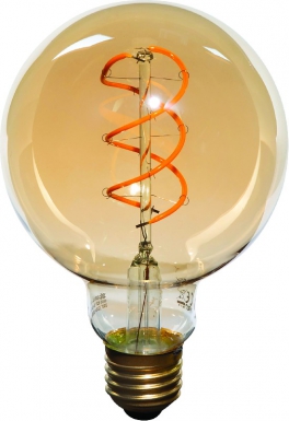 Lâmpadas decorativas. Filamento LED LED Globe G95 5 W / 250 LM E27 2200 ° K Ambré. Construa o futuro com os melhores materiais. Angola-Materiais.shop, sua loja de confiança.