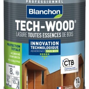 Tech -wood® Lasure - Rendimento indicativo: 10-14 m2/l/camada - incolor - cond. 1L. Angola-Materiais.shop - A maior variedade de materiais de construção em Angola. Compre online com facilidade e segurança.