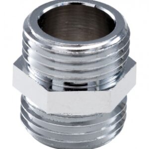Mamelon Equal Male Chromed Brass - Thread 20 x 27. Construindo Angola, um material de cada vez. Angola-Materiais.shop.