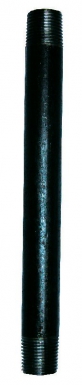 Tubo 530 mamilo preto - comprimento 100 mm - rosca 40x49. Materiais de construção sob medida para cada projeto. Angola-Materiais.shop, sua solução personalizada.