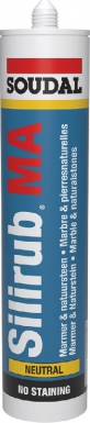 MASTÁRIO "SILIRUB MA" SILICONE NETRO - TRAVERTIN - JONTAS SANITÁRIAS E MATERIAIS POROUS - CART. 310 ml. A revolução dos materiais de construção está aqui. Angola-Materiais.shop.