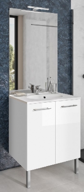 Eko'line banheiro sob o armário de plano 70 cm (H 85 cm / p 46 cm) - 2 portas - branco brilhante. Compre materiais hidráulicos e elétricos duráveis na Angola-Materiais.shop. Estamos comprometidos com a excelência.