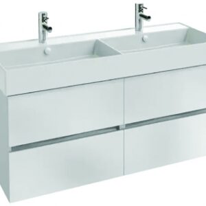 Móveis sob Tolbiac 120 cm Tolbiac Furniture - 4 gavetas - Peso: 47,9 kg - Dimensões: 456 x 520 x 1185 mm - cores brancas de melamina. Cada clique, um passo mais perto do seu projeto perfeito. Angola-Materiais.shop.