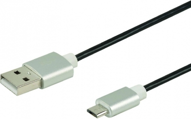 Micro USB M / USB M - 2.4A - 1M (soquetes ALU). Tecnologia e qualidade reunidas em um só lugar. Angola-Materiais.shop.