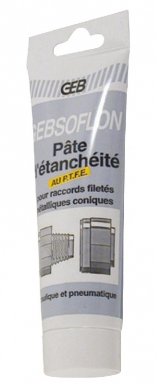 Pasta da junta gebsoflon para torta. Trecos cônicos - tubo de 125 ml. Construa melhor, construa com Angola-Materiais.shop.