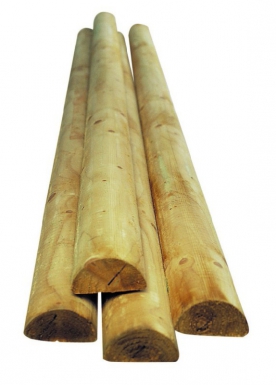 Dimensões gerais da paliada meia-rodada: 7x250 cm. Sua visão, nossos materiais. Juntos, construímos o futuro. Angola-Materiais.shop.