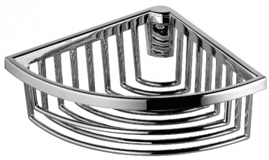 Cesta de chuveiro com fio de canto 180 x 72 mm Grande profundidade - Chrome. Transformando ideias em realidade com materiais de primeira. Angola-Materiais.shop.