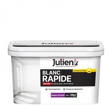 Paint de interior rápido - branco - veludo - 2.5L. Transformando ideias em realidade com materiais de primeira. Angola-Materiais.shop.